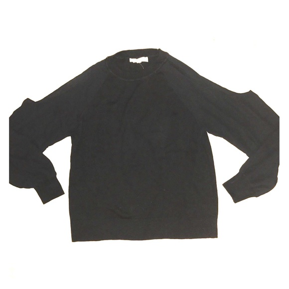 LOFT Black Cold Shoulder Sweater - Picture 1 of 3